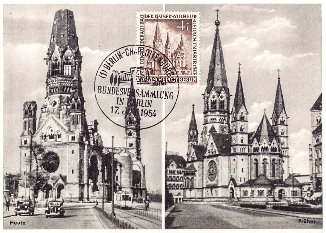 Postkarte von 1954